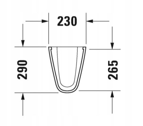 Duravit PuraVida półpostument 0858130000 Duravit PuraVida półpostument 0858130000