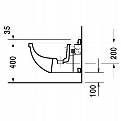 Duravit Starck 3 Bidet podwieszany prostokątny 228115 Duravit Starck 3 Bidet podwieszany prostokątny 228115