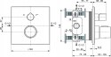 Ideal Standard Ceratherm Bateria wannowo-prysznicowa ścienna czarna