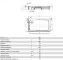 Kaldewei Superplan 389-2 Brodzik prostokątny 80x120 cm 447348043001