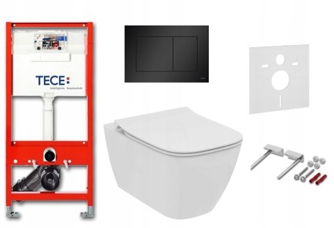 ZESTAW WC STELAŻ TECE NOW CZARNY MISKA IDEAL STANDARD 6w1 ZESTAW WC STELAŻ TECE NOW CZARNY MISKA IDEAL STANDARD 6w1