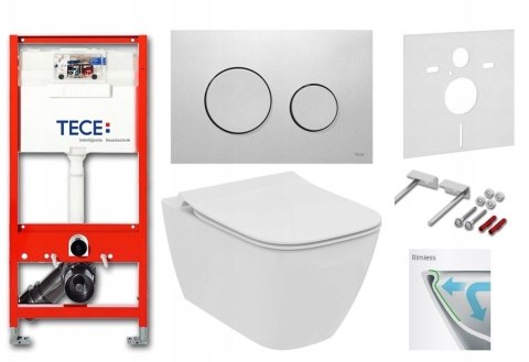 Zestaw Podtynkowy WC TECE IDEAL STANDARD WC 48 CM kompletny 6w1 Zestaw Podtynkowy WC TECE IDEAL STANDARD WC 48 CM kompletny 6w1