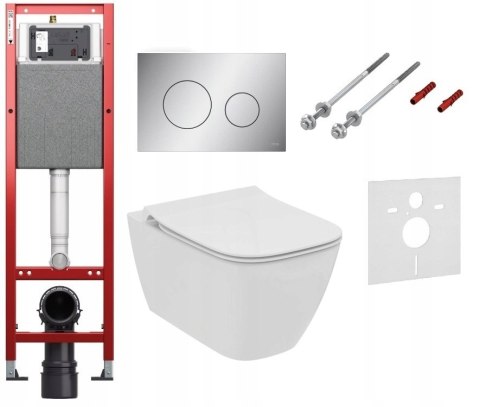 Zestaw podtynkowy wąski 32 cm WC TECE Loop chrom Miska IDEAL STANDARD 6w1 Zestaw podtynkowy wąski 32 cm WC TECE Loop chrom Miska IDEAL STANDARD 6w1