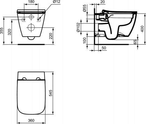 Zestaw podtynkowy wąski 32 cm WC TECE Loop chrom Miska IDEAL STANDARD 6w1 Zestaw podtynkowy wąski 32 cm WC TECE Loop chrom Miska IDEAL STANDARD 6w1