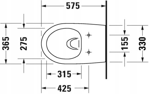 Duravit Architec Miska WC Rimless z deską komplet Duravit Architec Miska WC Rimless z deską komplet