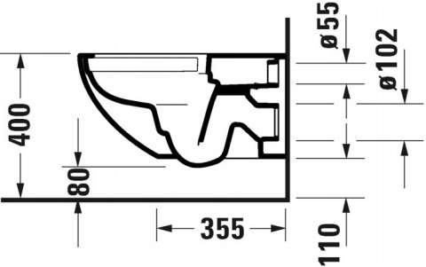 Duravit Architec Miska WC Rimless z deską komplet Duravit Architec Miska WC Rimless z deską komplet