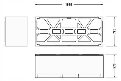 Duravit nośnik do wanny Vero Air 792415 Duravit nośnik do wanny Vero Air 792415
