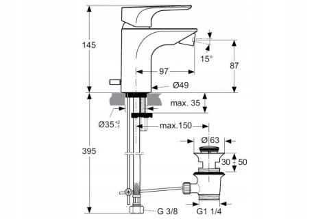 IDEAL STANDARD Strada ZESTAW Bateria umyw i bidet. IDEAL STANDARD Strada ZESTAW Bateria umyw i bidet.