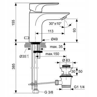 IDEAL STANDARD Strada ZESTAW Bateria umyw i bidet. IDEAL STANDARD Strada ZESTAW Bateria umyw i bidet.