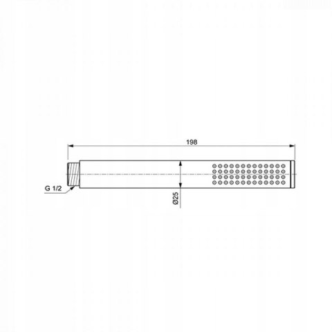 Ideal Standard Słuchawka prysznicowa BC774XG BLACK Ideal Standard Słuchawka prysznicowa BC774XG BLACK