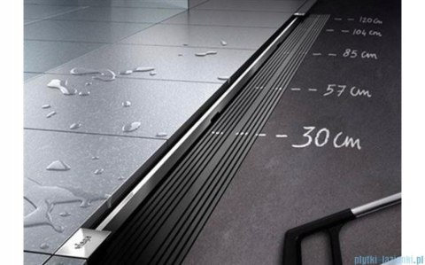Odpływ liniowy 120 cm Viega Advantix Vario KOMPLET CZARNY Odpływ liniowy 120 cm Viega Advantix Vario KOMPLET CZARNY