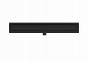 Odpływ liniowy Merflow 2w1 ruszt odwracalny 600mm czarny mat