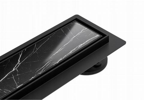 Odpływ liniowy Merflow 2w1 ruszt odwracalny 600mm czarny mat Odpływ liniowy Merflow 2w1 ruszt odwracalny 600mm czarny mat