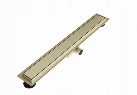Odpływ liniowy Merflow 2w1 ruszt odwracalny 800mm złoty szczotkowany Odpływ liniowy Merflow 2w1 ruszt odwracalny 800mm złoty szczotkowany