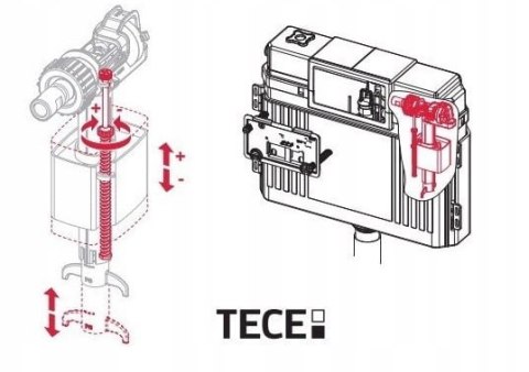 TECE zawór napełniający do spłuczki stelaża WC 3/8 TECE zawór napełniający do spłuczki stelaża WC 3/8
