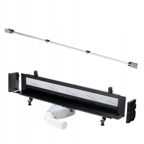 VIEGA Advantix Vario odpływ ścienny niski KOMPLET STAL MATOWA VIEGA Advantix Vario odpływ ścienny niski KOMPLET STAL MATOWA