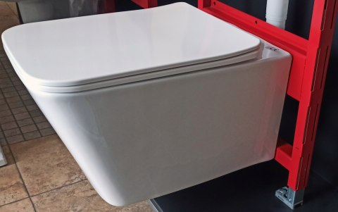 Zestaw podtynkowy WC SANIT Stelaż Niski 82cm 6w1 biały Zestaw podtynkowy WC SANIT Stelaż Niski 82cm 6w1 biały