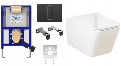 Zestaw podtynkowy WC SANIT Stelaż Niski 82cm 6w1 Zestaw podtynkowy WC SANIT Stelaż Niski 82cm 6w1