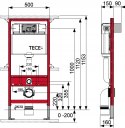 Zestaw podtynkowy WC TECE Loop Miska Stelaż 6w1