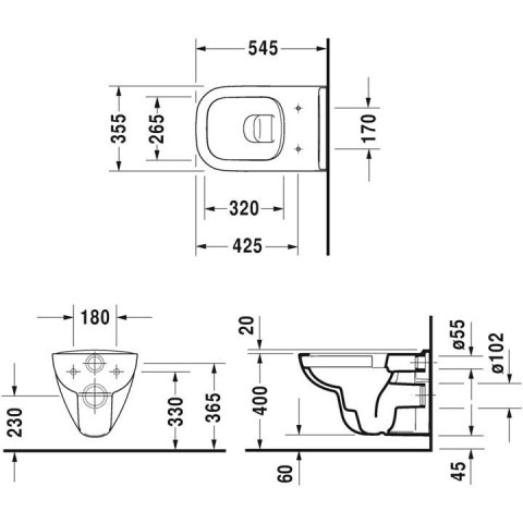DURAVIT 6w1 Stelaż TECE Miska Rimless, przycisk DURAVIT 6w1 Stelaż TECE Miska Rimless, przycisk