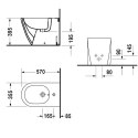 DURAVIT STARCK 2 Bidet stojący 02631000001 POWŁOKA