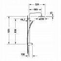 Duravit Shower Systems zestaw prysznicowy termostatyczny TH4380008005