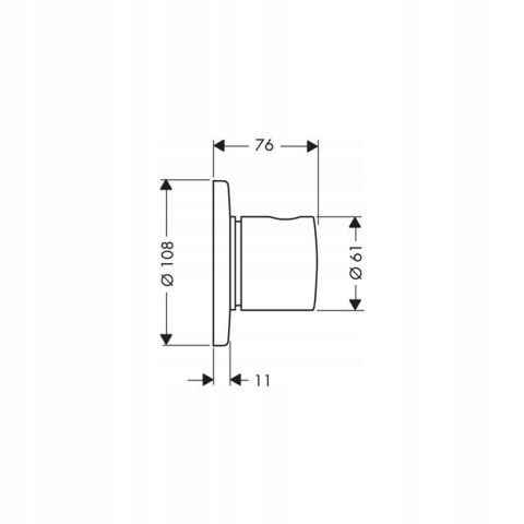 HANSGROHE AXOR UNO 2 ZAWÓR PRZEŁĄCZAJĄCY 3893300 HANSGROHE AXOR UNO 2 ZAWÓR PRZEŁĄCZAJĄCY 3893300
