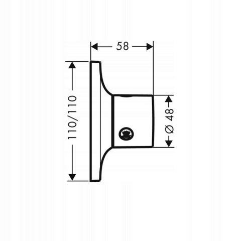 HANSGROHE MASSAUD Zawór przełączający 18730000 HANSGROHE MASSAUD Zawór przełączający 18730000