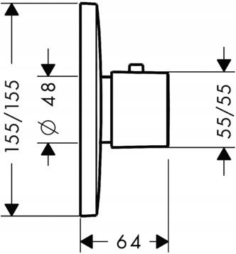 HANSGROHE PURAVIDA Bateria termostatyczna 15770000 HANSGROHE PURAVIDA Bateria termostatyczna 15770000