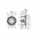 HANSGROHE Zestaw podtynkowy iControl 15941180