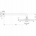 Hansgrohe Raindance Air deszczownica 24 cm z ramieniem 2747000