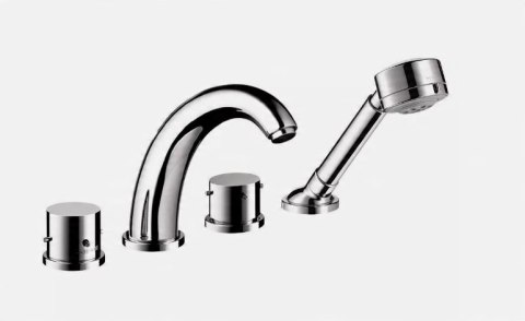 Hansgrohe bateria wannowa 4-otworowa Axor Starck 10454001 Hansgrohe bateria wannowa 4-otworowa Axor Starck 10454001