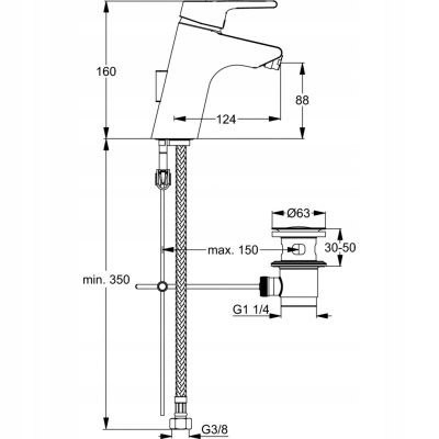 IDEAL STANDARD Bateria umywalkowa i bidetowa 2w1 IDEAL STANDARD Bateria umywalkowa i bidetowa 2w1