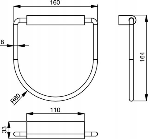 IDEAL STANDARD CONNECT UCHWYT NA RĘCZNIK N1384AA IDEAL STANDARD CONNECT UCHWYT NA RĘCZNIK N1384AA