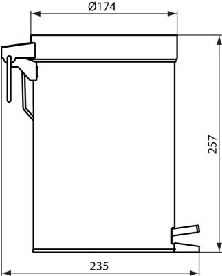 IDEAL STANDARD Kosz 5L chrom A9104MY IDEAL STANDARD Kosz 5L chrom A9104MY
