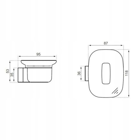 IDEAL STANDARD Mydelniczka Softmood A9141AA IDEAL STANDARD Mydelniczka Softmood A9141AA