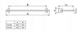 IDEAL STANDARD Strada A9198AA szklana półka