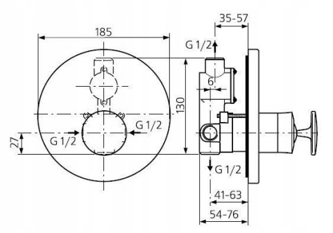 IDEAL STANDARD Venice bateria natryskowa A5360AA IDEAL STANDARD Venice bateria natryskowa A5360AA