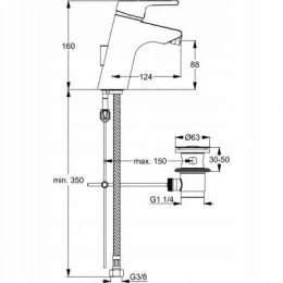 Ideal Standard Active bateria bidetowa stojąca chrom B8064AA