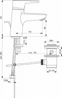 Ideal Standard Bateria umywalkowa stojąca, ścienna chrom B9914AA
