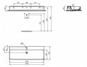 Ideal Standard Conca Umywalka wisząca lub meblowa 120x45