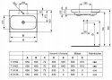 Ideal Standard Simply U Dynamic Umywalka 55x50 cm bez otworu, biała T013601