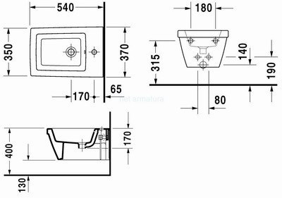 OKAZJA! Bidet wiszący Duravit 2nd Floor 225415 OKAZJA! Bidet wiszący Duravit 2nd Floor 225415