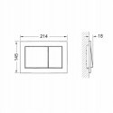 Przycisk spłukujący do WC Tece Base chrom 9240702