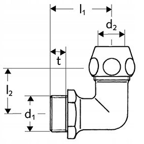 SCHELL złączka kątowa 1/2z" x 3/8" ŁÓDŹ SCHELL złączka kątowa 1/2z" x 3/8" ŁÓDŹ