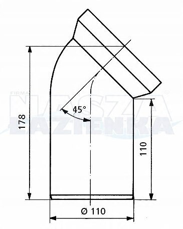 Sanit Kolanko 45 stopni białe VS58102C010000 / 5810201 Sanit Kolanko 45 stopni białe VS58102C010000 / 5810201