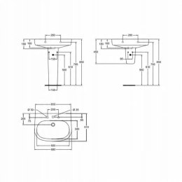 Umywalka Ideal Standard Active T088401 68cm x 51cm
