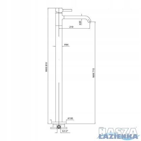 ZUCCHETTI Bateria umywalkowa wolnostojąca ZP6252 ZUCCHETTI Bateria umywalkowa wolnostojąca ZP6252