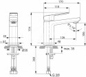 Bateria umywalkowa stojąca Ideal Standard chrom A6327AA