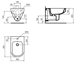 Bidet PLAYA J492801